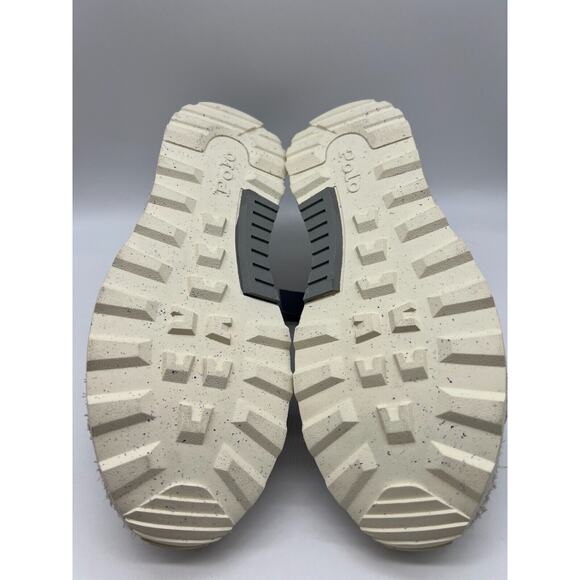 Polo Ralph Lauren Men's Trackster 200 Hairy Gray Suede Sneakers Size 11 - Picture 4 of 12